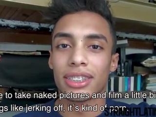 Charming young latino has his first geý ulylar uçin movie