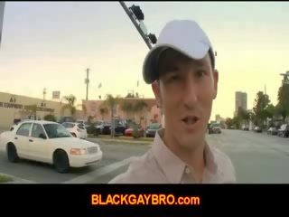 Homo thug hunter goes outside looking for a ireng bokong