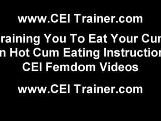 Comer um tremendous carga de seu próprio ejaculações você pouco pêga cei